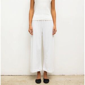 Leset Pointelle Crop Wide Leg Pant